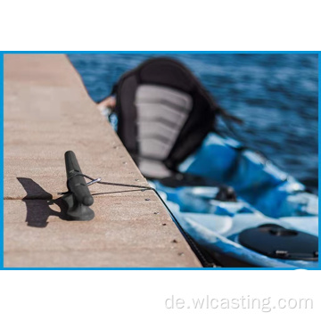 Bootsklampe aus schwarzem Nylon mit geschlossener Basis